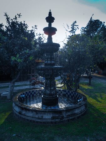 Fountain in the gardenの写真素材