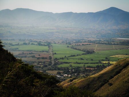 Tuxpan valley view from the Mountsの写真素材