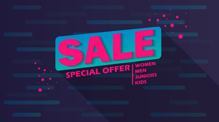 Super Sale and special offer. 50% off. Vector illustration.Theme color.のイラスト素材