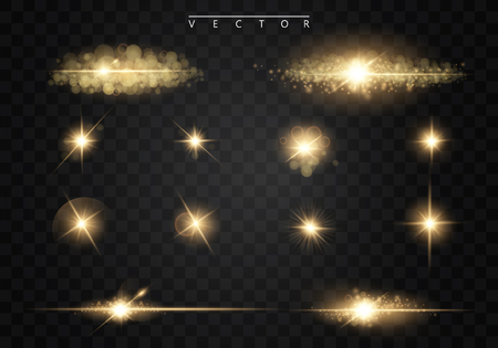 Set of shining starのイラスト素材