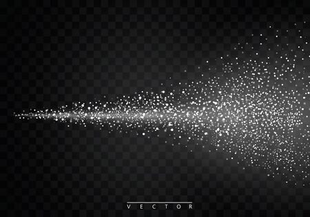 Water spray mist of atomizer. On a transparent . cosmetic effect illustrationのイラスト素材