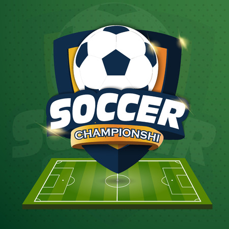 Soccer sports Logo.  Vector illustration of EPS10のイラスト素材