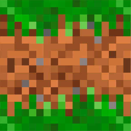 Pixel background. The concept of games background. Vector illustrationのイラスト素材