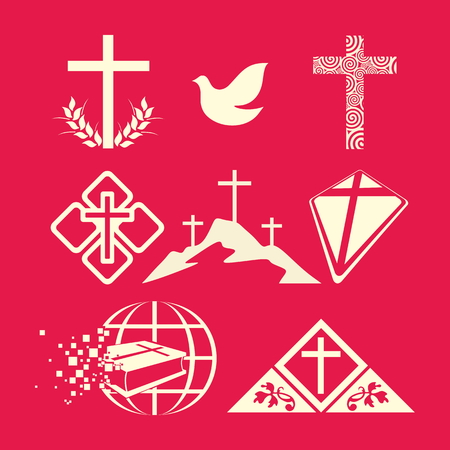 Set of church のイラスト素材