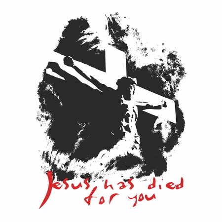 Jesus has died for you illustrationのイラスト素材