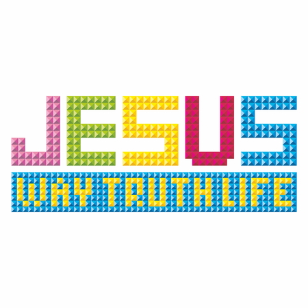 Jesus - the way, the truth and the life illustrationのイラスト素材