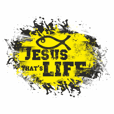 Jesus that\'s life illustrationのイラスト素材
