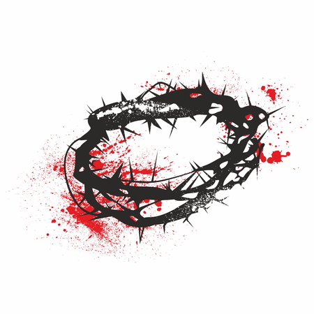 crown of thorns illustrationのイラスト素材