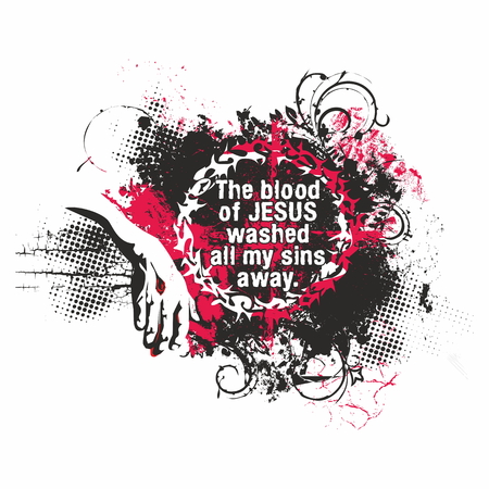 The crucifixion of Jesus Christ illustrationのイラスト素材