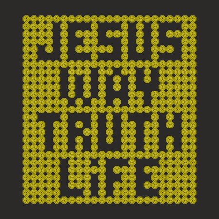 Jesus Way Truth Life illustrationのイラスト素材