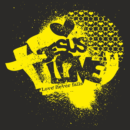 jesus love illustrationのイラスト素材