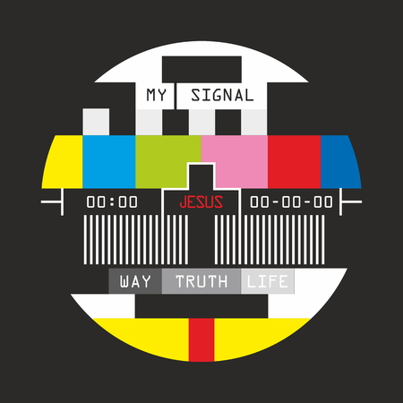 Television signal for christian. Only Jesus.のイラスト素材