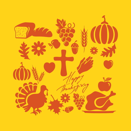 Give thanks. Thanks givingのイラスト素材