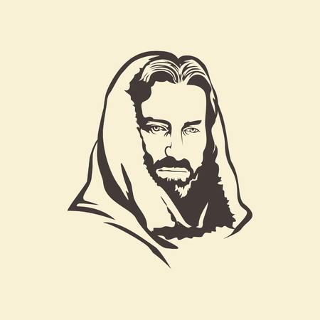 Jesus. Hand drawn.のイラスト素材