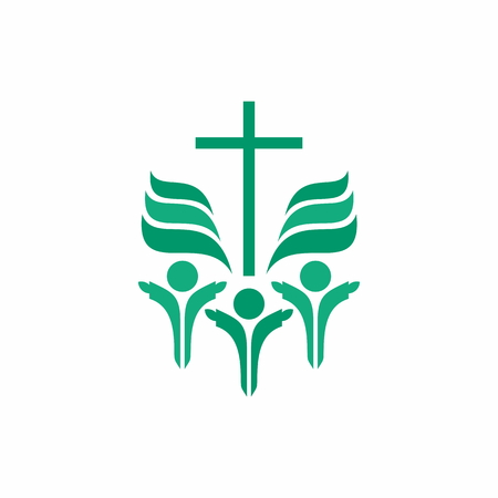 Group worship iconのイラスト素材