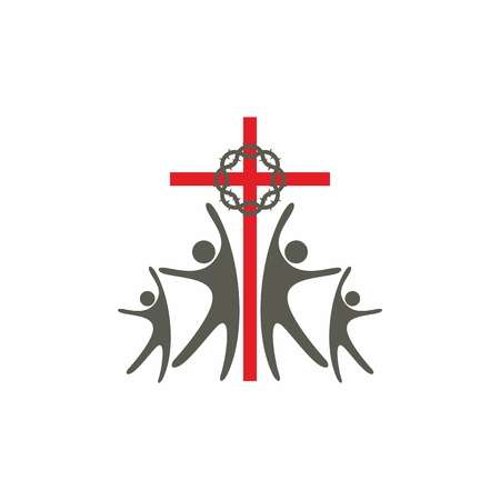 Group worship iconのイラスト素材