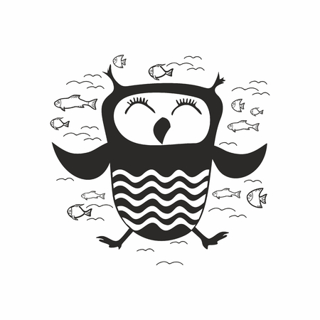 Dream Owlのイラスト素材