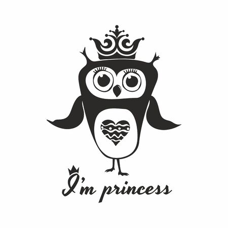 Owl Princessのイラスト素材