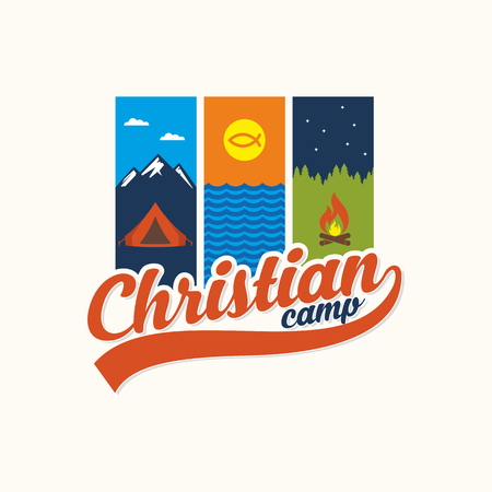 summer Christian campのイラスト素材