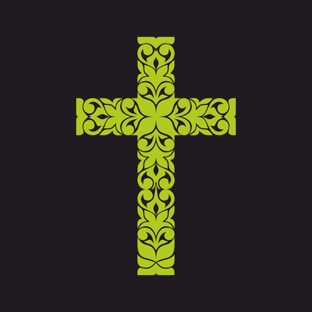 Church logo. Christian symbols. Jesus cross.のイラスト素材