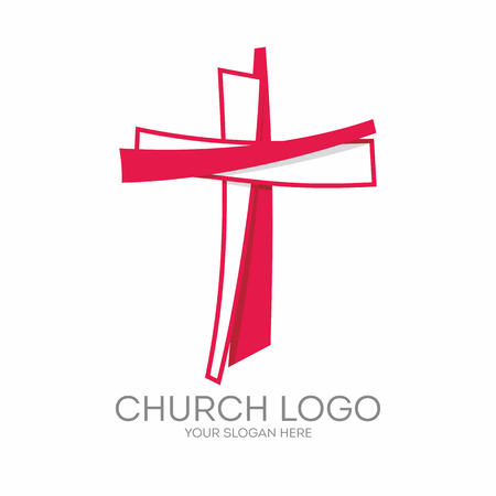 Church logo. Christian symbols. The Cross of Jesus Christ.のイラスト素材
