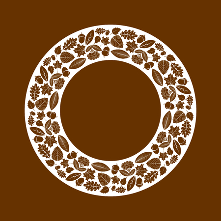 Elegant and beautiful autumn leaves and elements. Bright images for Thanksgiving Dayのイラスト素材