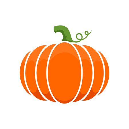 Logo and a pumpkin symbol for Thanksgiving.のイラスト素材