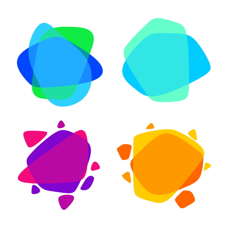 Set of colorful abstract backgroundsのイラスト素材
