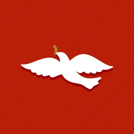 Dove, a symbol of peace and purity. The biblical symbol of the Holy Spirit.のイラスト素材
