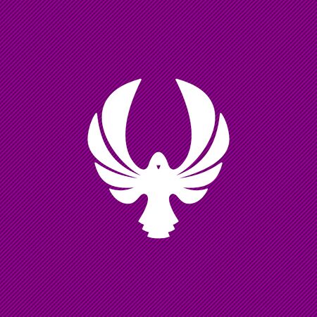 Dove, a symbol of peace and purity. The biblical symbol of the Holy Spirit.のイラスト素材