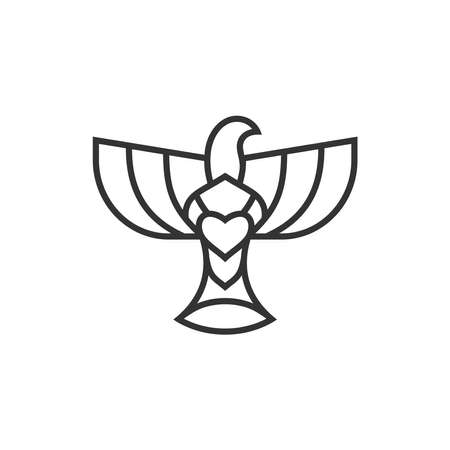 Dove, a symbol of peace and purity. The biblical symbol of the Holy Spirit.のイラスト素材