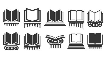 Set of modern abstract vector logosのイラスト素材