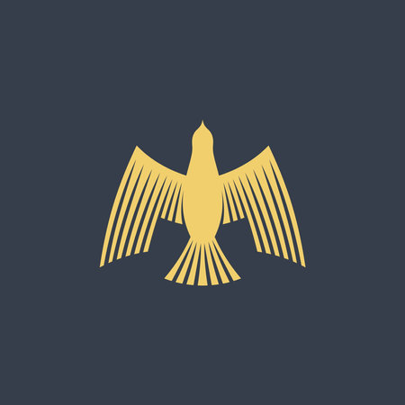 The dove is a symbol of peace, meekness and the Spirit of God. bird logo.のイラスト素材