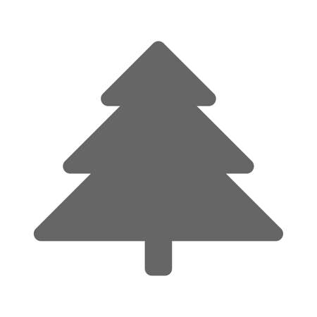 Vector icon of the Christmas tree isolated on a white background.のイラスト素材