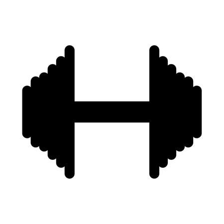 Icon dumbbells isolated on a white background.のイラスト素材