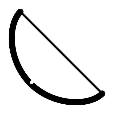 Bow icon isolated on a white background.のイラスト素材