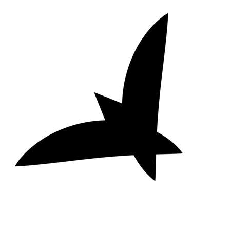 Vector icon of the bird isolated on a white background.のイラスト素材