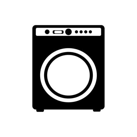 Washing machine icon. Washing machine vector icon. Washing machine icon isolated on white background.のイラスト素材