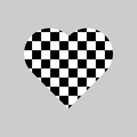 Vector heart icon. Heart trendy design icon. Stylish heart icon in flat style isolated on white background. Icon for graphic design, website. Vector illustration.のイラスト素材