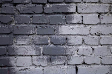 Brick wall with white gray black, white gray brick background.