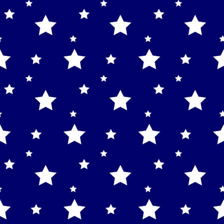 Vector seamless pattern.White stars on a white background.のイラスト素材