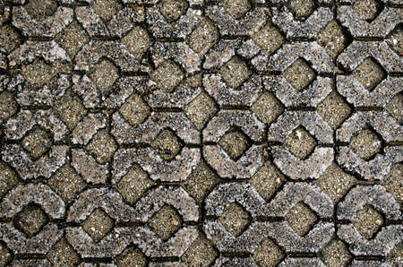 A long-used antique floor with beautiful details.