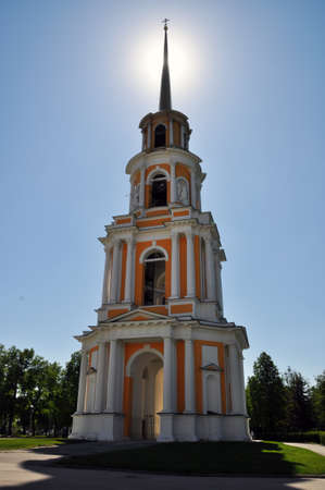 Ryazan Kremlin. September 2020 View of the cathedral bell tower. A bright sunny day.