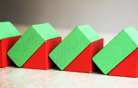 Wooden children toysの写真素材