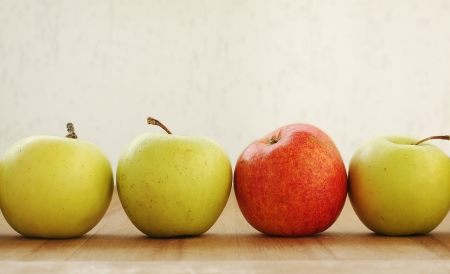 Red appleの写真素材