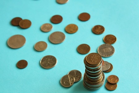 Scattered coins