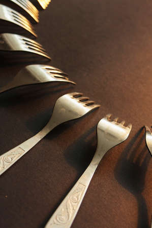 Kitchen forks conceptの写真素材