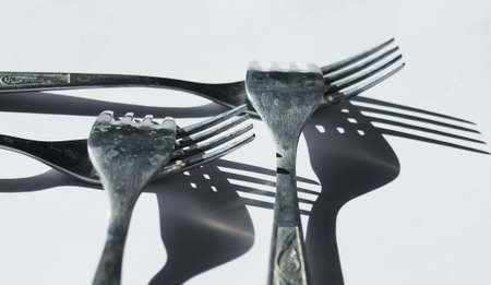 Kitchen forks conceptの写真素材