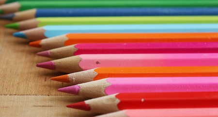 Set of color pencilsの写真素材