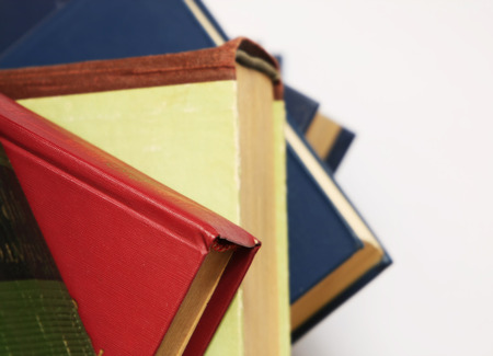 Color book shelfの写真素材